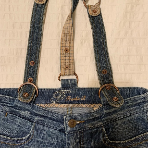 Frankie B hipster suspender jeans Y2K - Picture 4 of 12